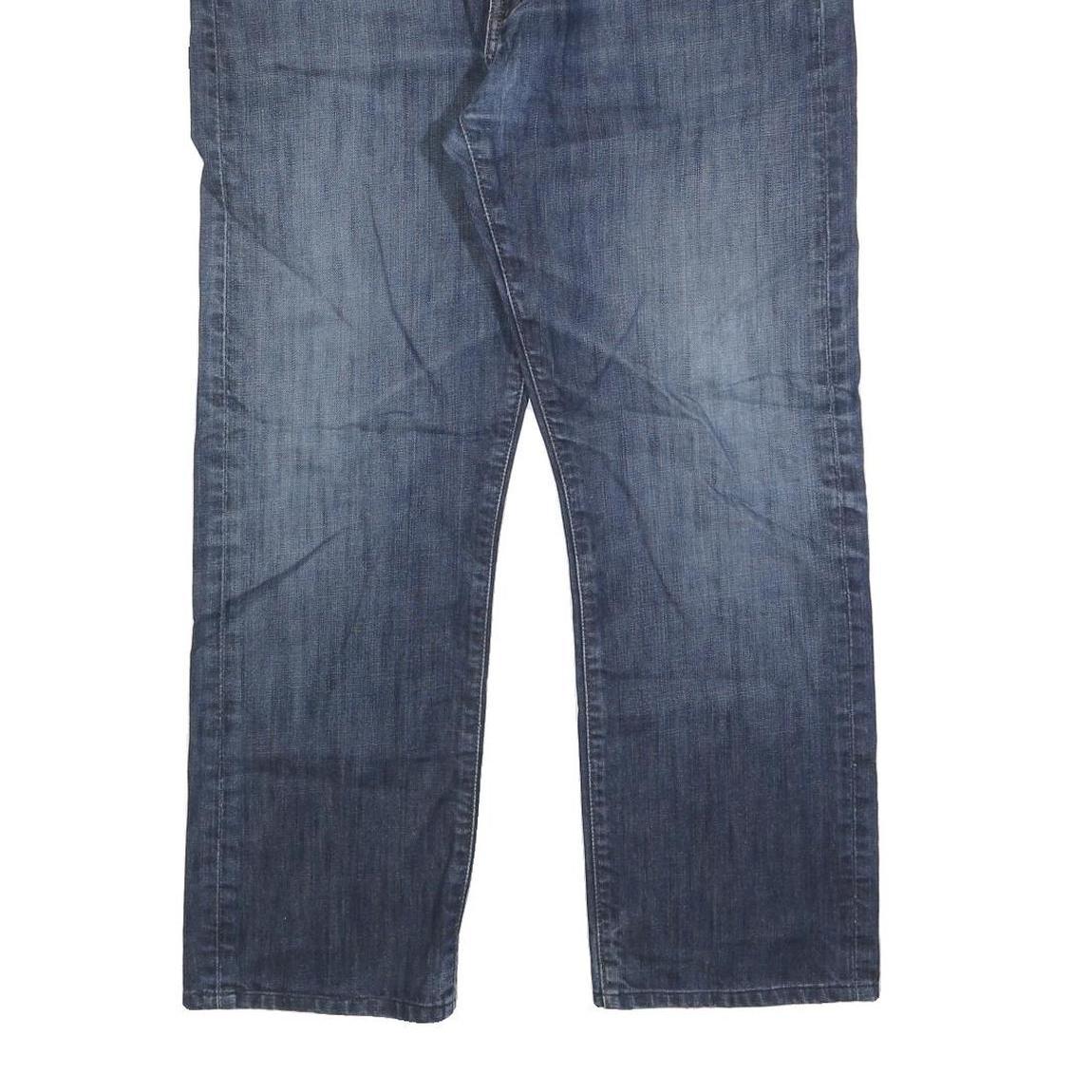 LEVI'S 513 Mens Jeans Blue Regular Straight Denim Medium W38 L27 Zip Closure