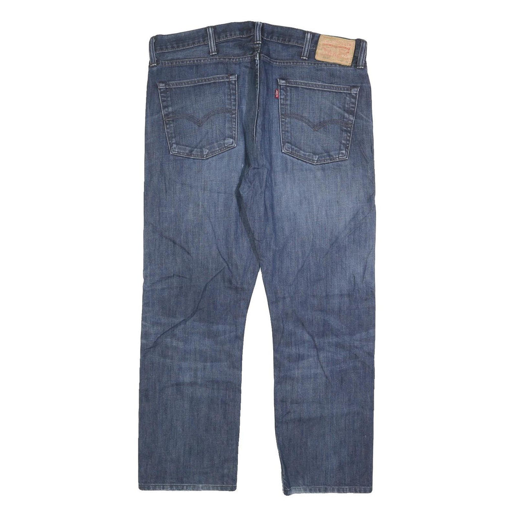 LEVI'S 513 Mens Jeans Blue Regular Straight Denim Medium W38 L27 Zip Closure