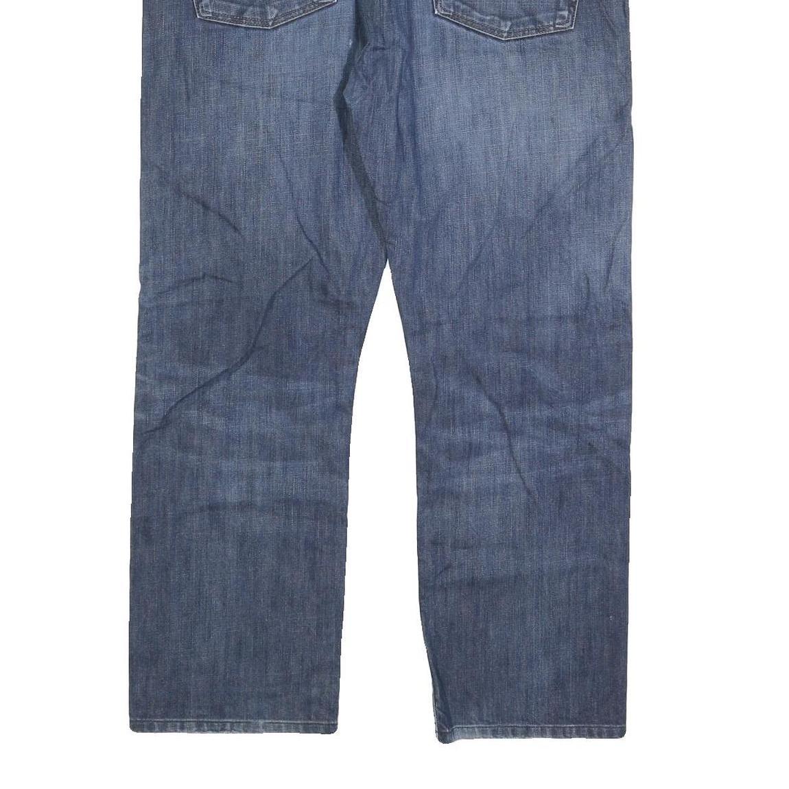 LEVI'S 513 Mens Jeans Blue Regular Straight Denim Medium W38 L27 Zip Closure