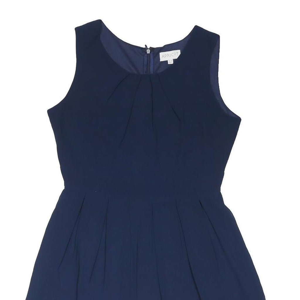 APRICOT Womens Blue & Pink Sleeveless Day Woven Plain Mini UK 10 Dress