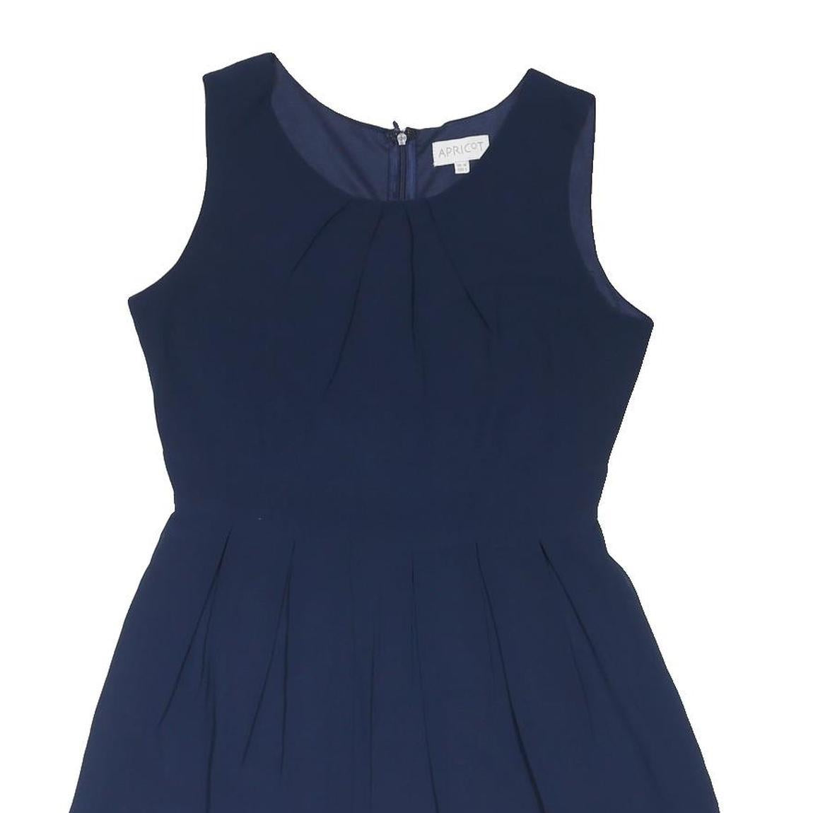 APRICOT Womens Blue & Pink Sleeveless Day Woven Plain Mini UK 10 Dress