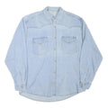 SWITCHER Mens Blue Denim Cotton Blend Shirt S Toyota Drivers Club Switzerland