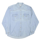 SWITCHER Mens Blue Denim Cotton Blend Shirt S Toyota Drivers Club Switzerland