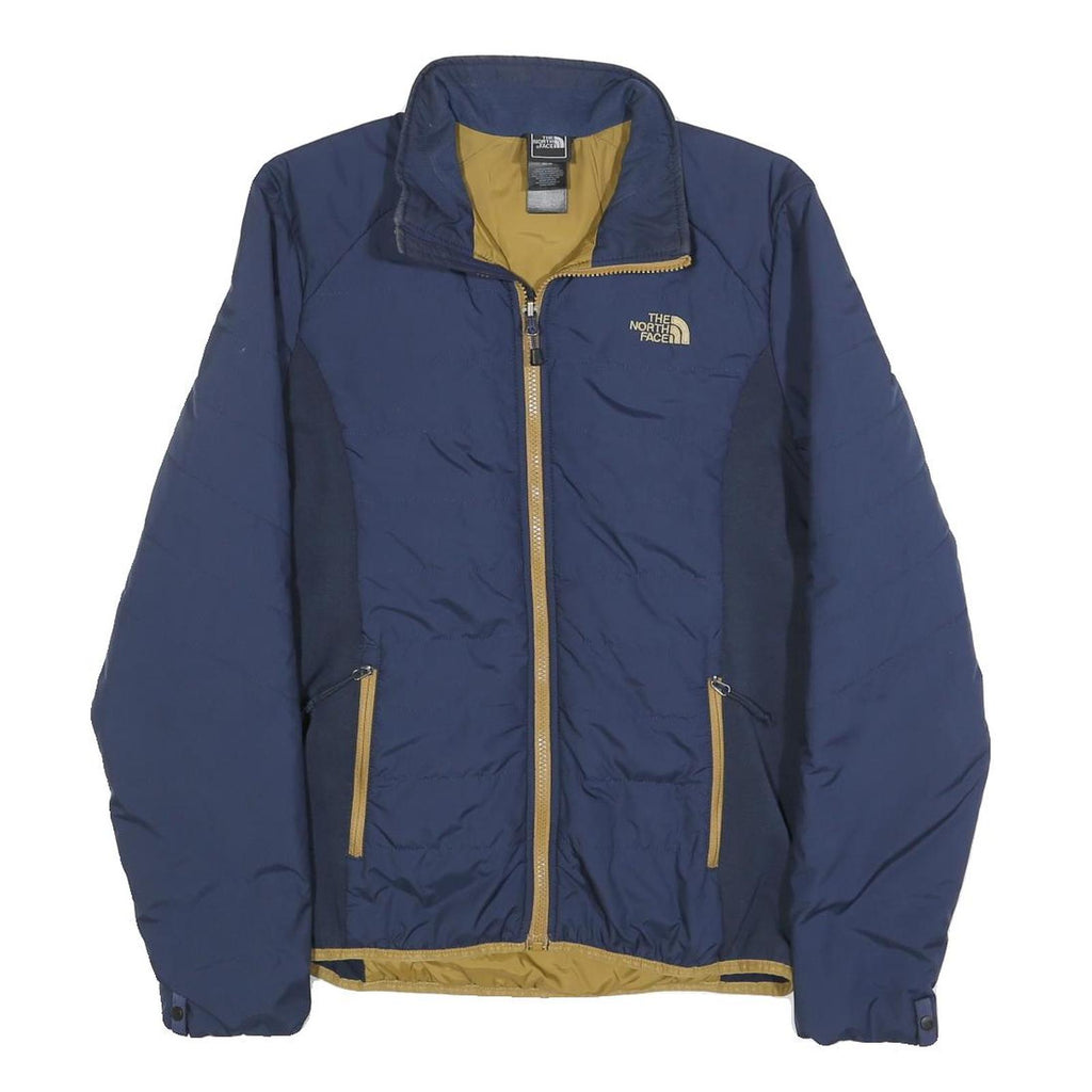 THE NORTH FACE Womens Blue & Beige Zip Jacket M Polyester Outdoor Winter Warm