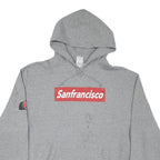 RUSSELL ATHLETIC Mens Grey Sanfrancisco Hoodie XL Cotton Blend Casual Pullover
