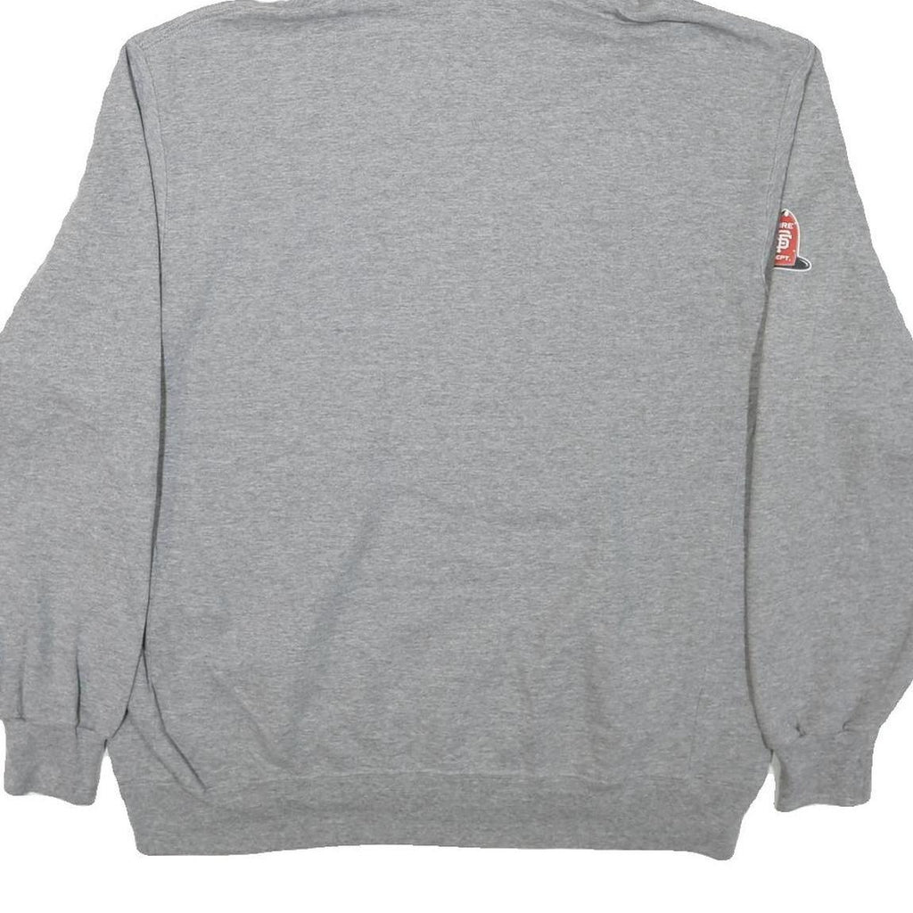 RUSSELL ATHLETIC Mens Grey Sanfrancisco Hoodie XL Cotton Blend Casual Pullover