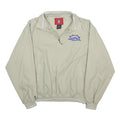 NFL Mens Beige Beige Quarter Zip Polyester Jacket S Plain Sportswear Casual