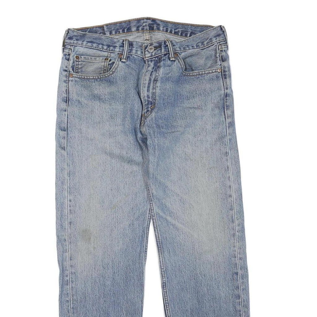 LEVI'S 505 Mens Jeans Blue Regular Straight Denim Medium W33 L32 Classic Zip