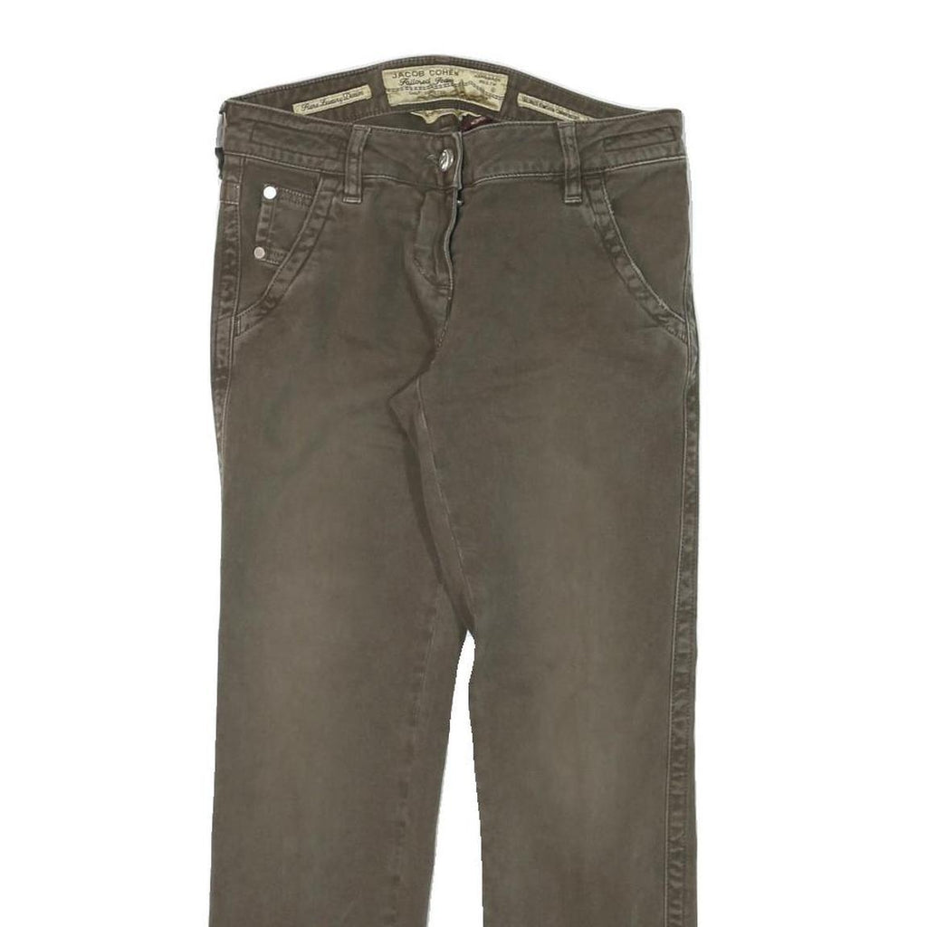 JACOB COHEN Womens Slim Brown Jeans Denim Rinse W29 L27 Stylish Comfortable
