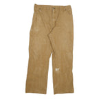 DICKIES Mens Regular Fit Beige Cotton Blend Straight Leg Trousers W34 L29