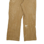 DICKIES Mens Regular Fit Beige Cotton Blend Straight Leg Trousers W34 L29