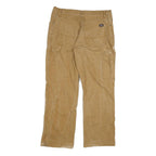 DICKIES Mens Regular Fit Beige Cotton Blend Straight Leg Trousers W34 L29