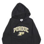 CHAMPION Womens Black Purdue Hoodie M Cotton Blend Pullover Drawstring Hood