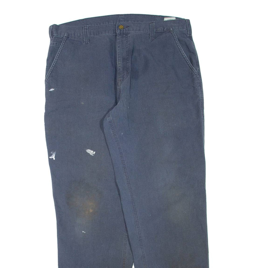 CARHARTT Mens Trousers Blue Regular Straight W38 L34