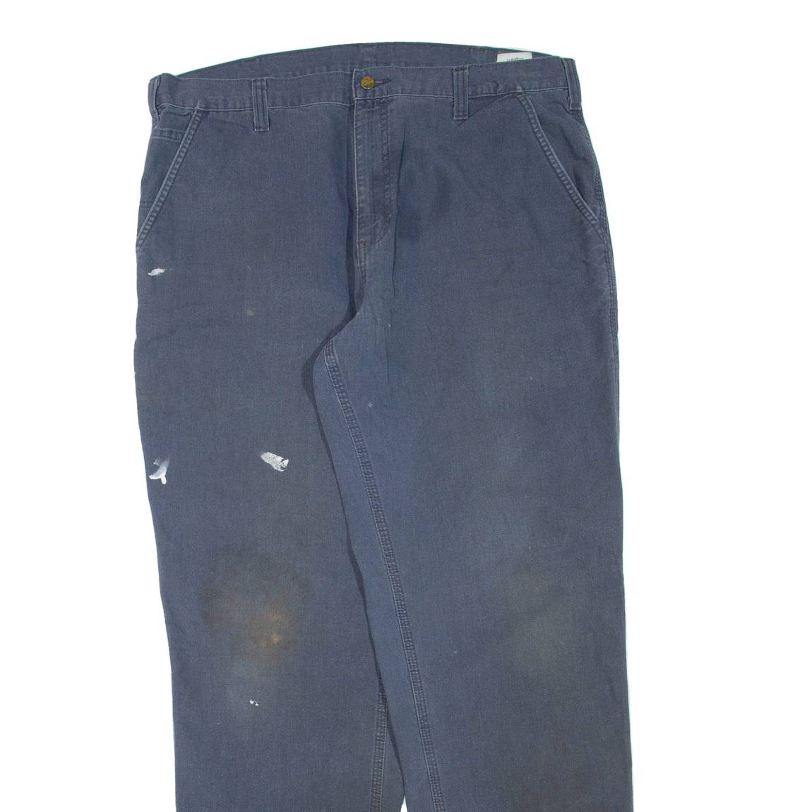 CARHARTT Mens Trousers Blue Regular Straight W38 L34