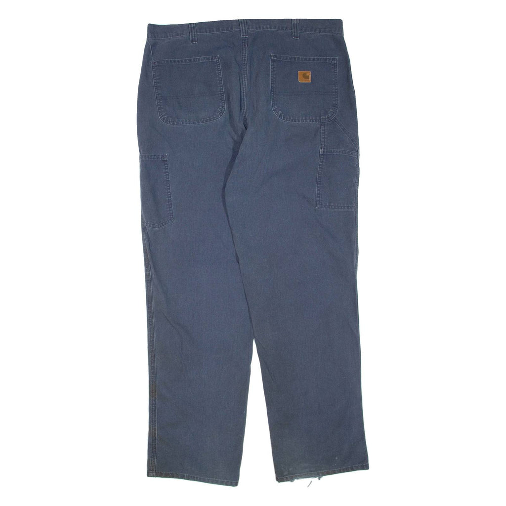 CARHARTT Mens Trousers Blue Regular Straight W38 L34