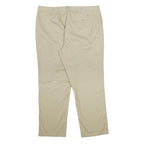 DICKIES Mens Regular Fit Beige Cotton Blend Trousers W40 L29 Classic Plain Zip