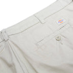DICKIES Mens Regular Fit Beige Cotton Blend Trousers W40 L29 Classic Plain Zip