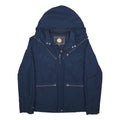 PRETTY GREEN Womens Blue Jacket 2XL Polyester Zip Hooded Casual Outerwear