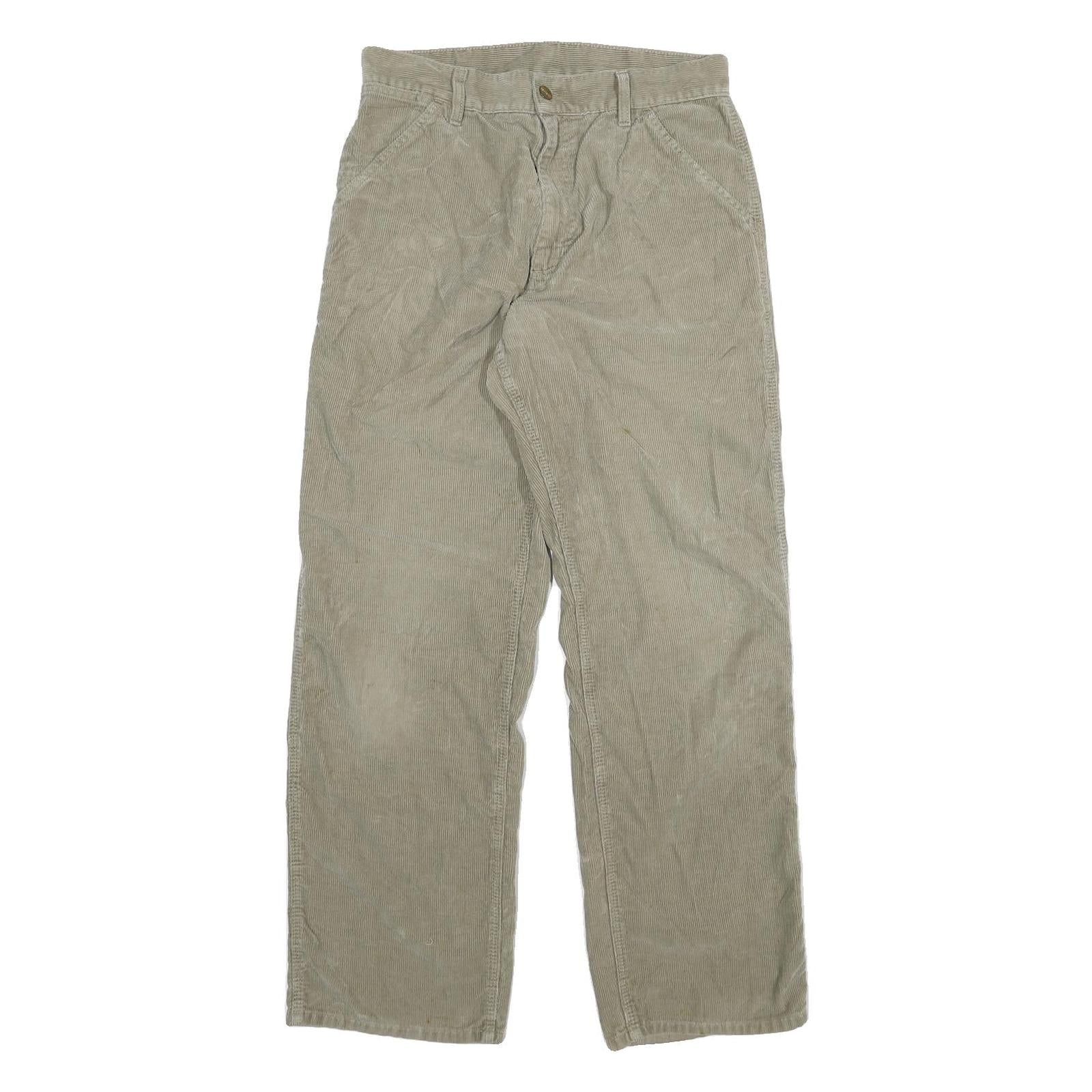 CARHARTT Mens Jeans Beige Relaxed Straight Cotton Blend W30 L30 Casual Workwear