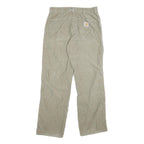 CARHARTT Mens Jeans Beige Relaxed Straight Cotton Blend W30 L30 Casual Workwear