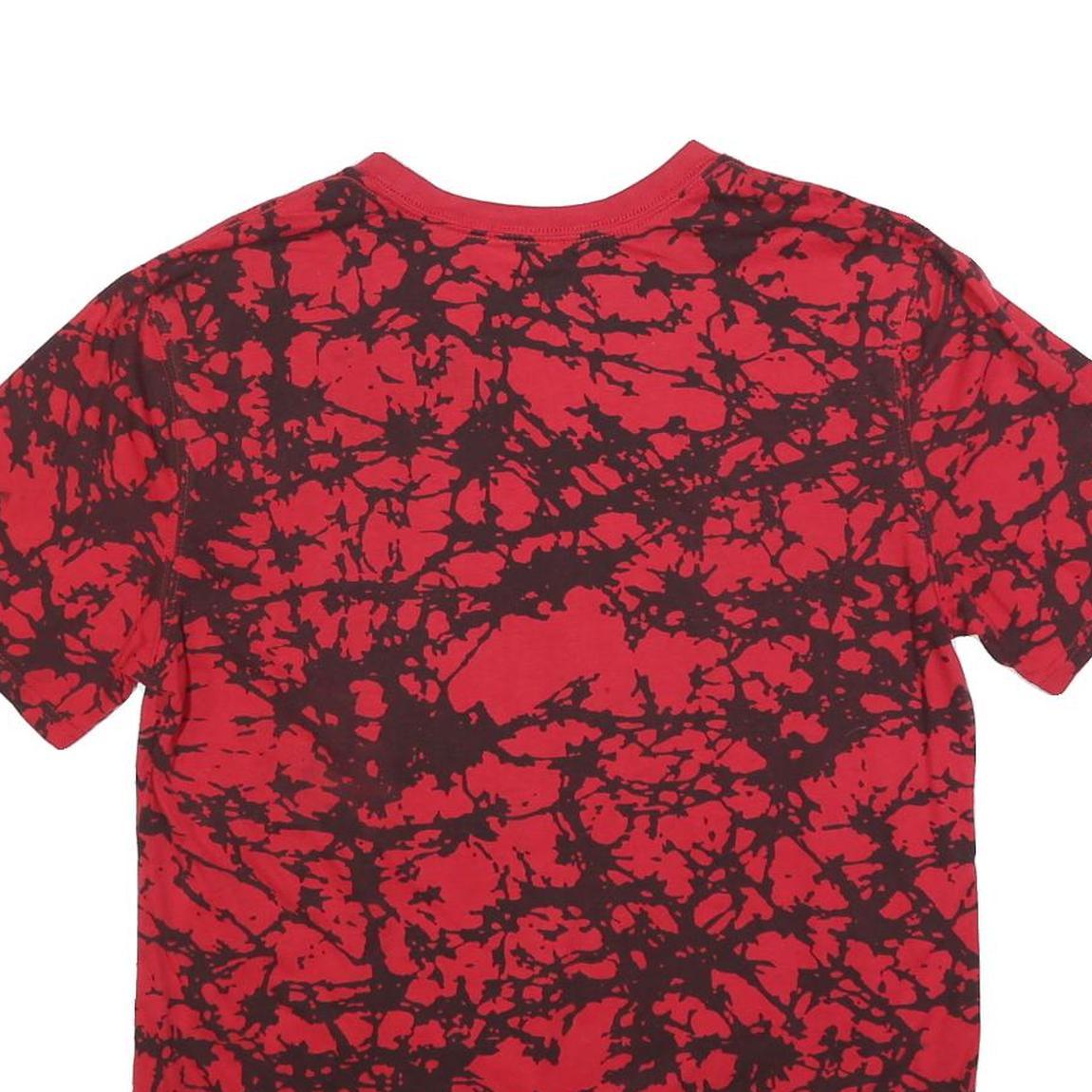 NBA Mens Red Black Chicago Bulls Graphic T-Shirt L Short Sleeve Crew Neck