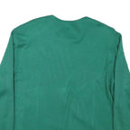 CONFEZIONI RENE Womens Green & Black Cotton Blend Jacket L Button Plain