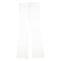 ARMOR JEANS Womens Jeans White Slim Flared Denim W28 L34 Cotton Blend Zip