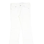 ARMOR JEANS Womens Jeans White Slim Flared Denim W28 L34 Cotton Blend Zip