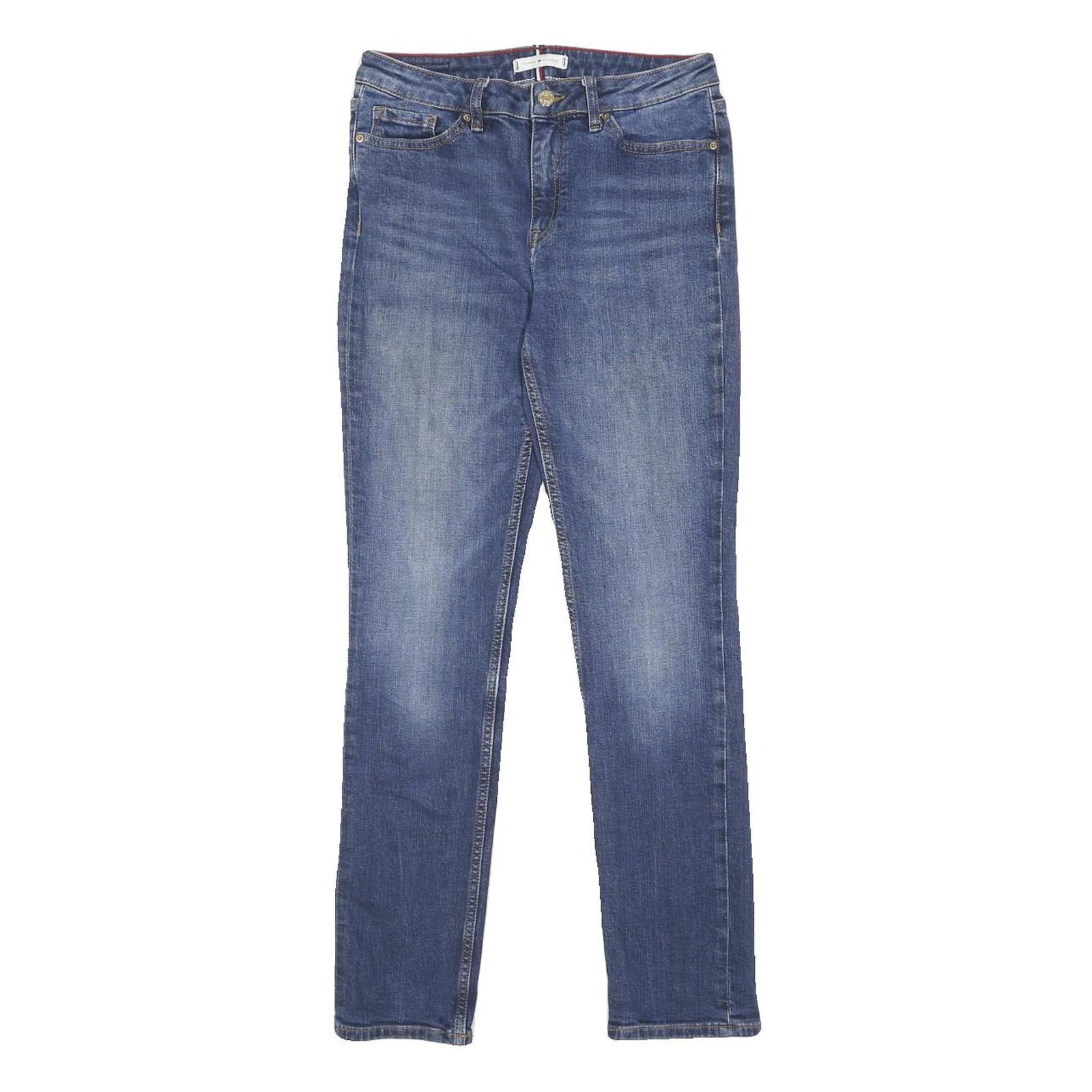 TOMMY HILFIGER Womens Jeans Blue Slim Skinny Denim Medium W27 L29 Stretch Zip