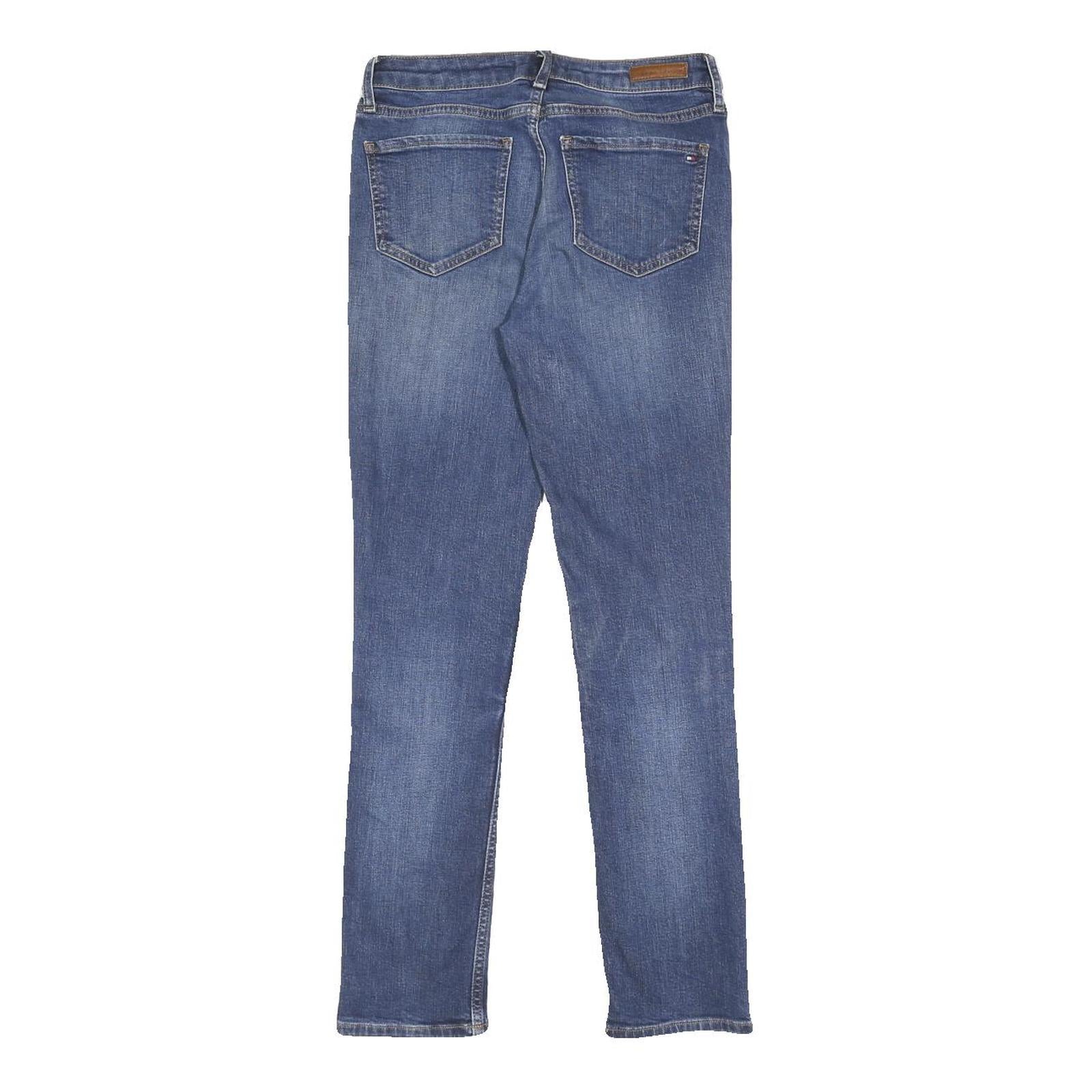 TOMMY HILFIGER Womens Jeans Blue Slim Skinny Denim Medium W27 L29 Stretch Zip