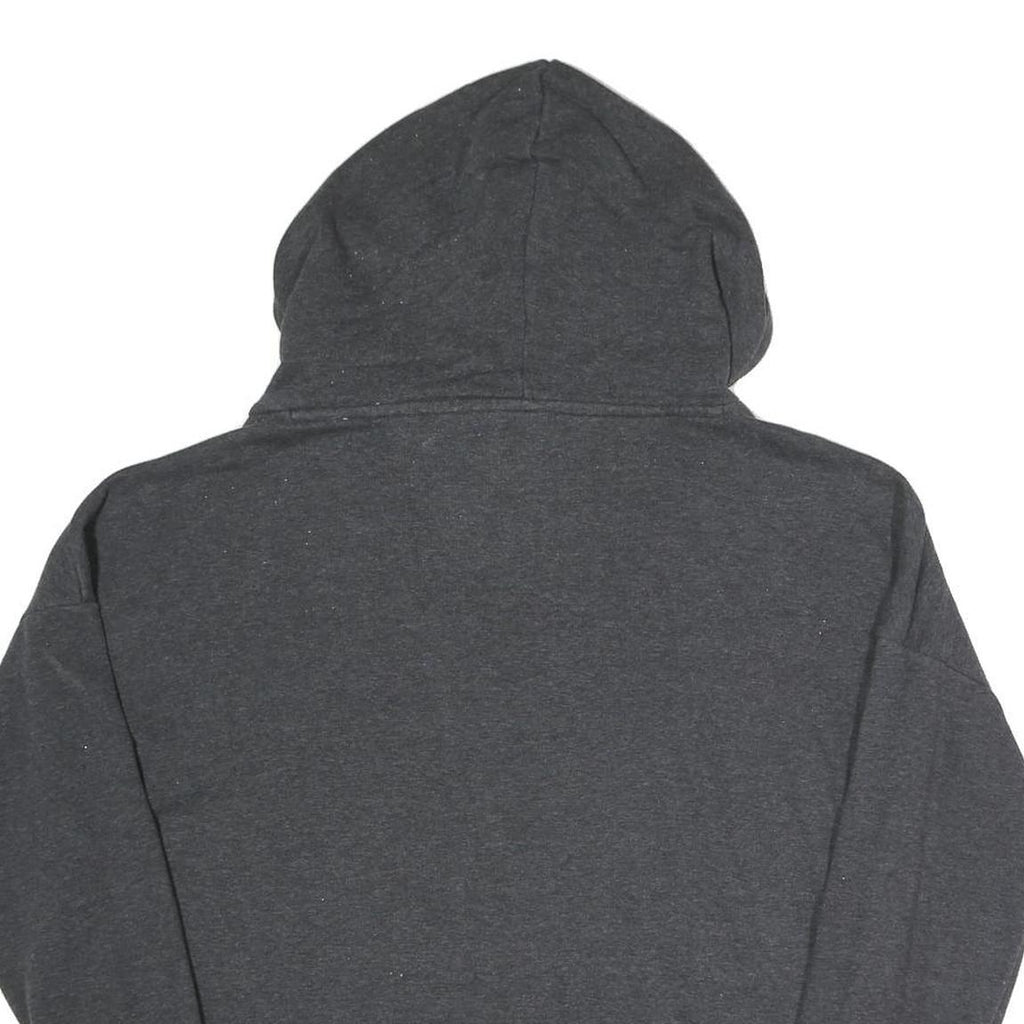 PUMA Womens Charcoal Grey Hoodie UK 14 Cotton Blend Pullover Casual Sweatshirt