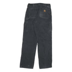 CARHARTT Mens Cotton Blend Black Regular Straight Trousers W32 L34 Workwear