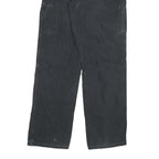 CARHARTT Mens Cotton Blend Black Regular Straight Trousers W32 L34 Workwear