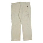 DICKIES Mens Relaxed Beige Jeans Cotton Blend Zip W38 L30 Workwear Carpenter
