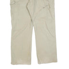 DICKIES Mens Relaxed Beige Jeans Cotton Blend Zip W38 L30 Workwear Carpenter