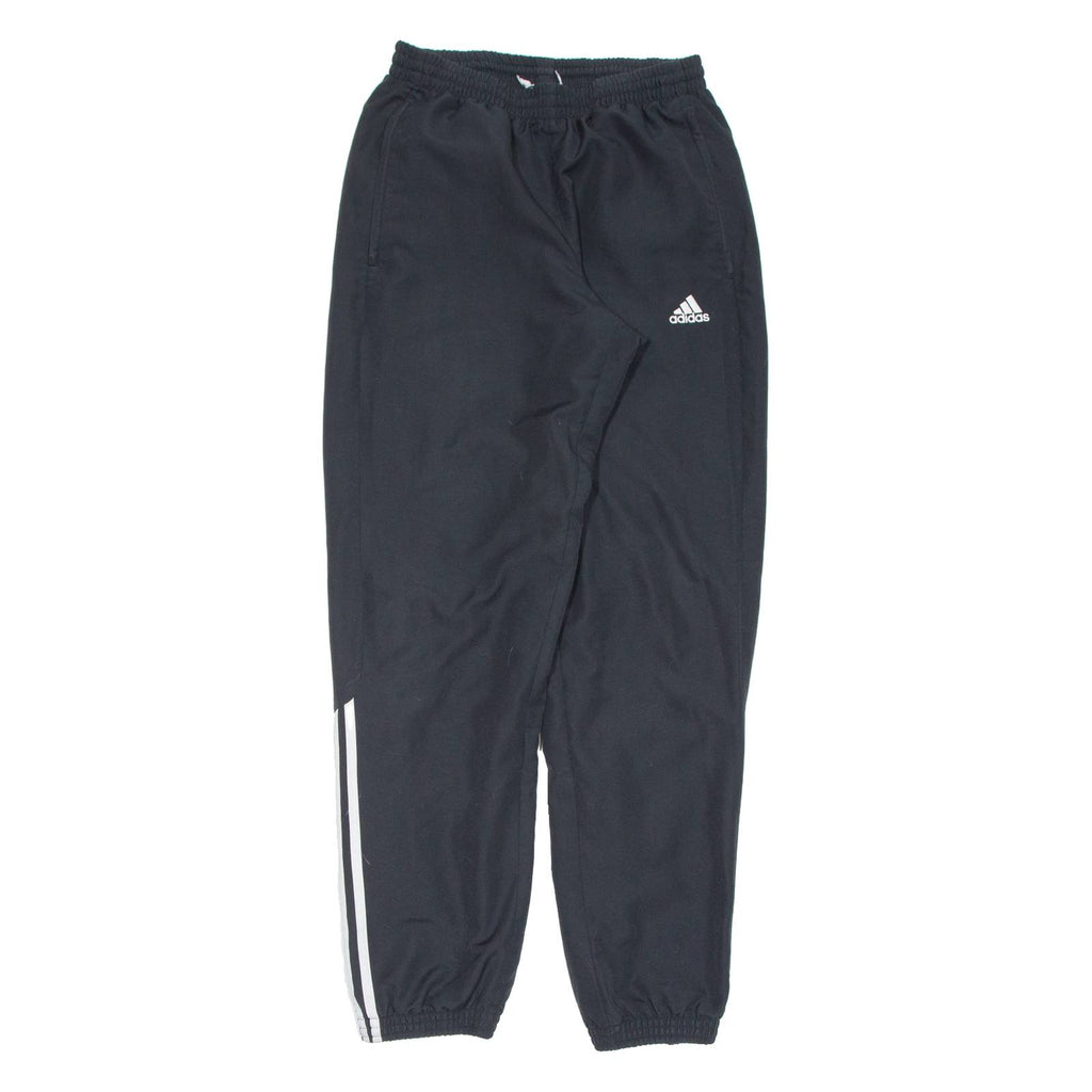 ADIDAS Womens Track Pants Black Tapered S W25 L31