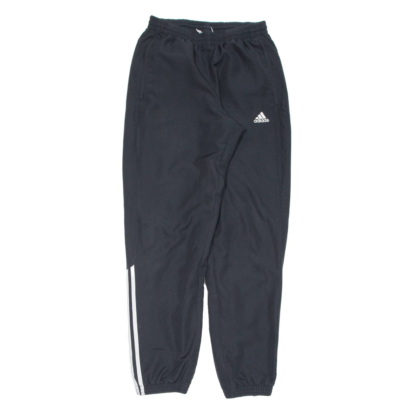 ADIDAS Womens Track Pants Black Tapered S W25 L31