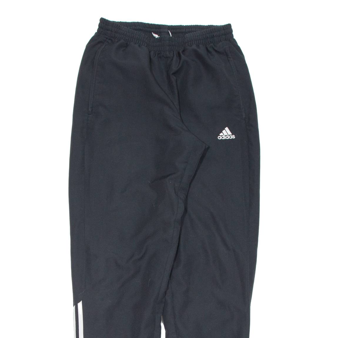 ADIDAS Womens Track Pants Black Tapered S W25 L31