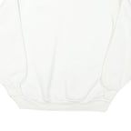 JERZEES Mens White Red & Blue Star Graphic Crew Neck L Sweatshirt Cotton Blend