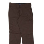 DICKIES Chino Mens Trousers Brown Regular Straight W28 L30