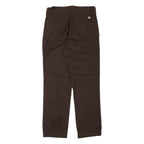 DICKIES Chino Mens Trousers Brown Regular Straight W28 L30