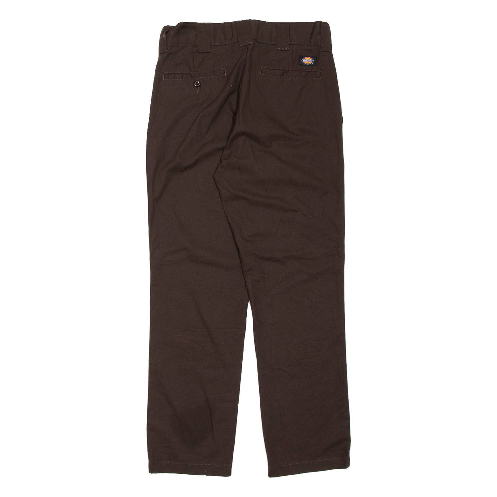 DICKIES Chino Mens Trousers Brown Regular Straight W28 L30