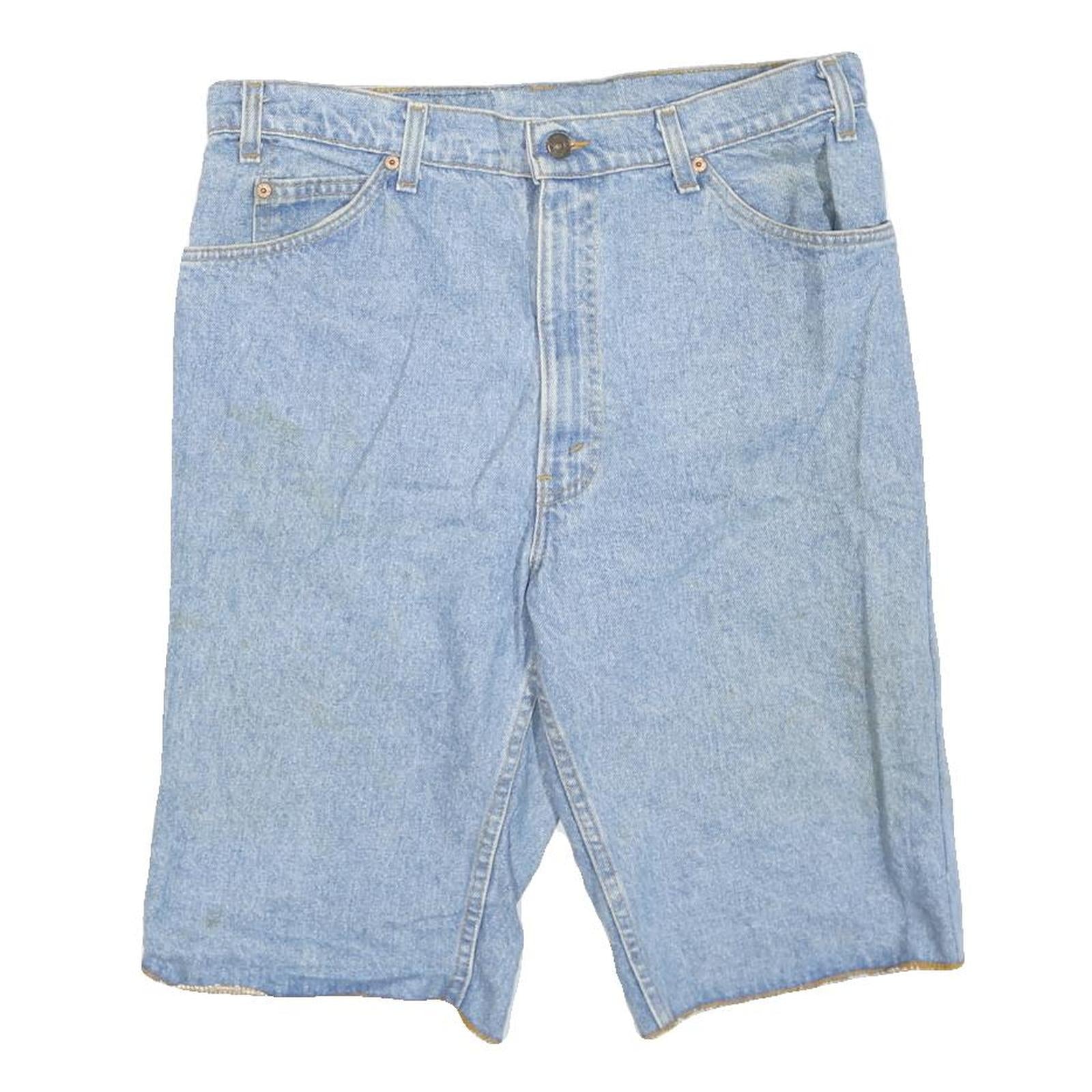 LEVI'S Mens Denim Blue Shorts XL W38 Casual Cotton Blend Classic Fit