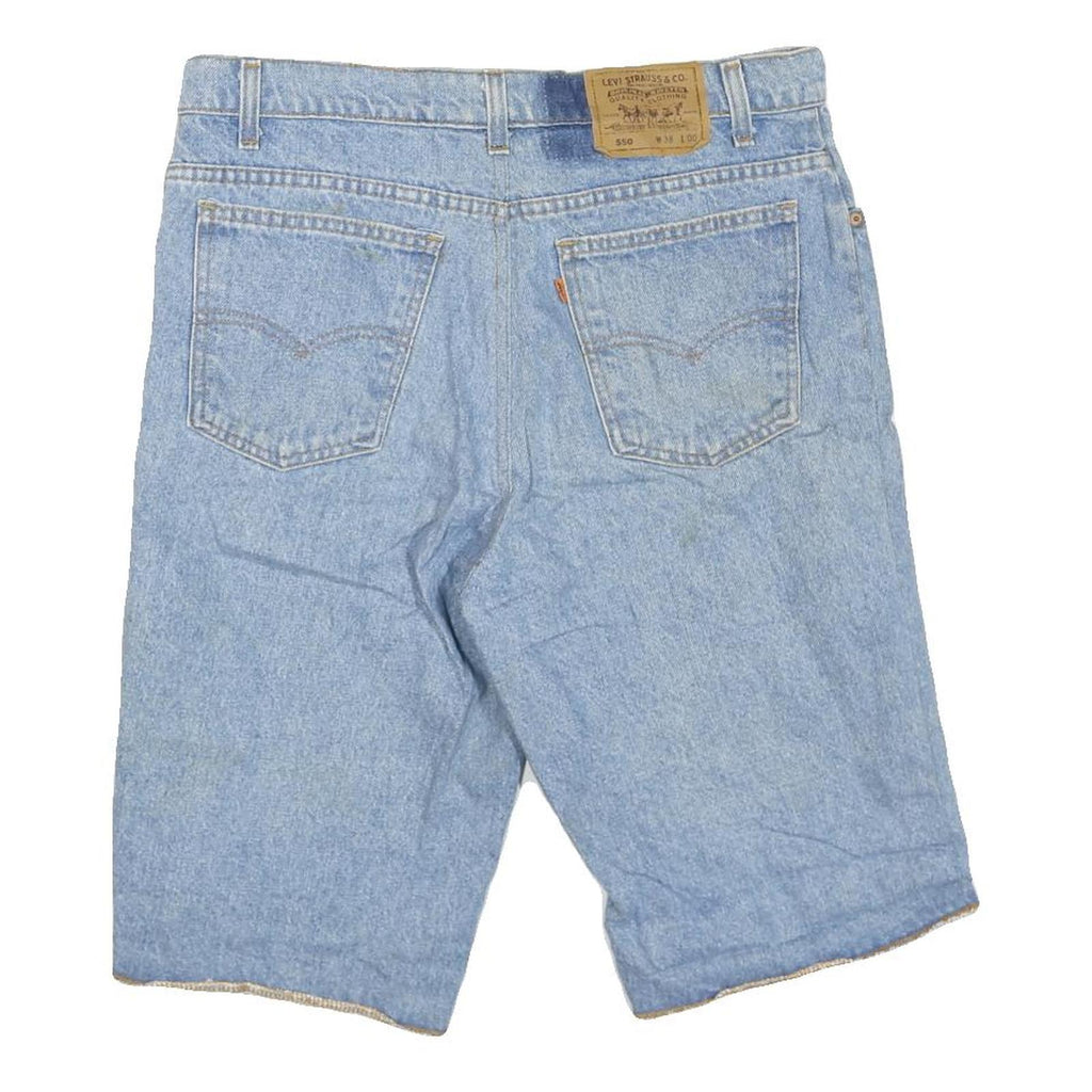 LEVI'S Mens Denim Blue Shorts XL W38 Casual Cotton Blend Classic Fit