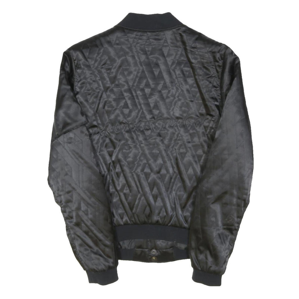 G-STAR Womens Black Bomber Jacket M Polyester Blend Quilted Button Closure