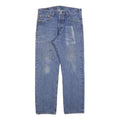 LEVI'S 501 Mens Jeans Blue Regular Straight Denim Medium W32 L27 Classic Button