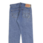 LEVI'S 501 Mens Jeans Blue Regular Straight Denim Medium W32 L27 Classic Button