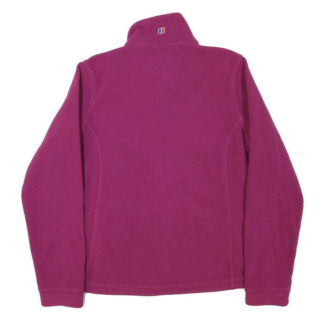 BERGHAUS Womens Purple Jacket S Polyester Blend Plain Zip Outdoor Lightweight