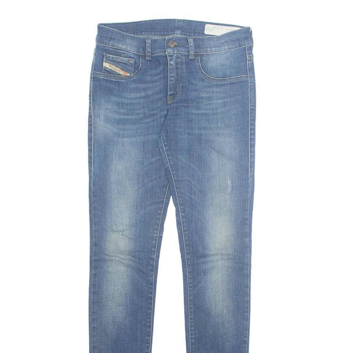 DIESEL Mens Jeans Blue Regular Tapered Stone Wash W27 L32